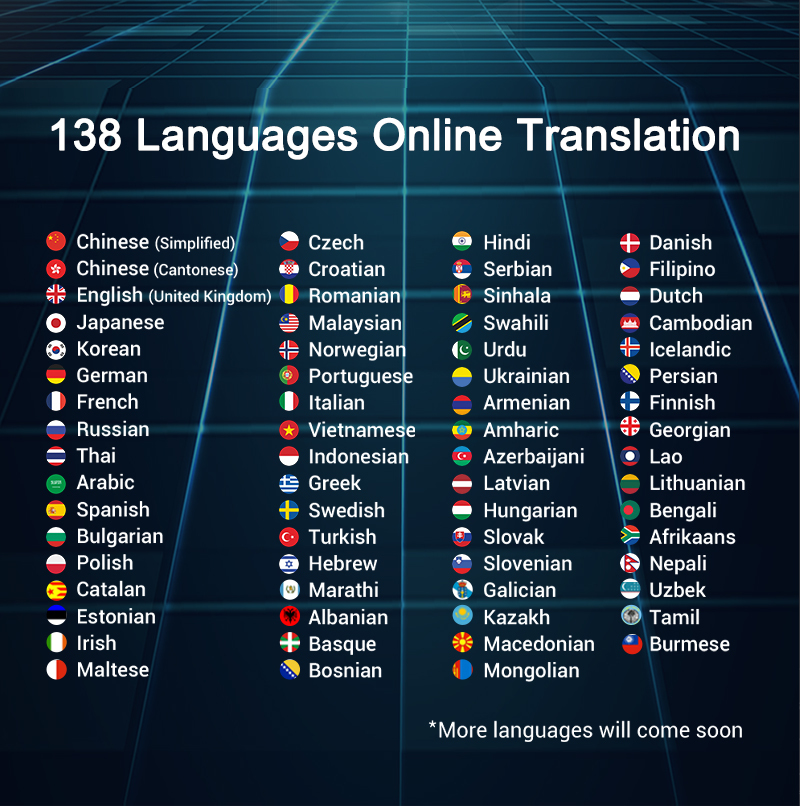 Two Way Language Translation Device Real Time Mobile Remote Translation Multilingual Translator