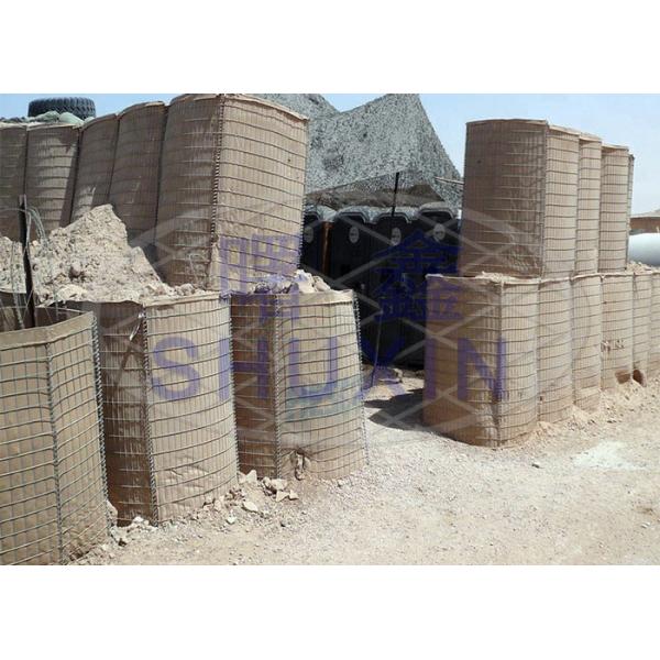 барьер 5mm Hesco 2m гальванизированный высотой военный