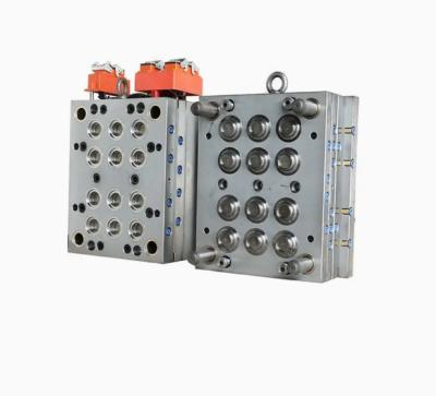 12-Cavity Valve Gate Hot Runner Bottle Cap Injection Mold for Plastic Closure Production with 3,000,000 Shots Life Time