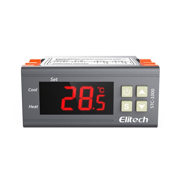 STC-1000 Digital Thermostat Temperature Controller with LCD Display 0.1°C Resolution and High Temperature Alarm