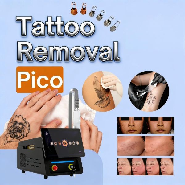 Pico Laser Tattoo Removal Machine 532nm 755nm 1064nm Clinic Grade Picosecond Laser System