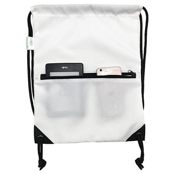 HAJJ Drawstring Bag Durable Reusable Backpack for Comfortable Polyester Slipper Shoes