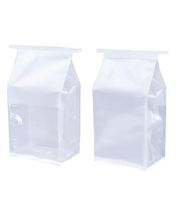 OEM 250g Bread Packaging Bags Kraft Gusset Bags With Tin Tie Top Seal