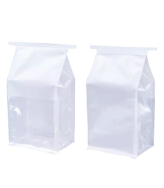 OEM 250g Bread Packaging Bags Kraft Gusset Bags With Tin Tie Top Seal