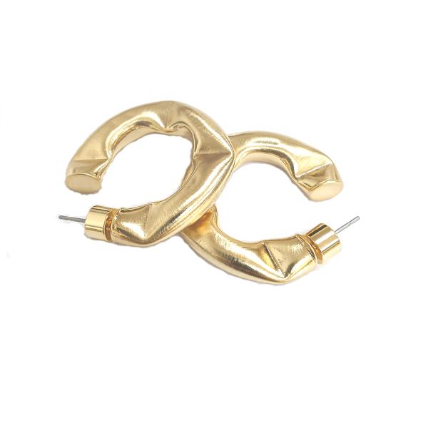 Настройка густых латунных серьгов полированные мелкие латунные серьги