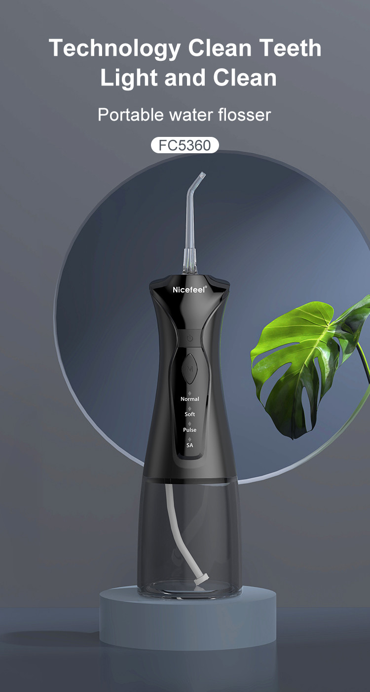 батарея Flosser воды черноты 1400mAh бесшнуровая привелась в действие устное Irrigator