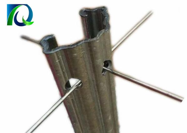 54x30MM Table Grape Trellis Systems Galvanised Steel Posts With N Shaped Holes
