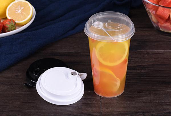 Coffee Compostable Cup With Lid Restaurant Takeaway Disposable For Cold Drink