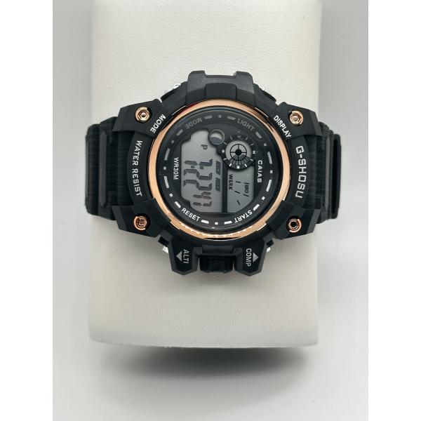 Fashion Electronic Quartz Sport Watch For Men With Silicone Strap