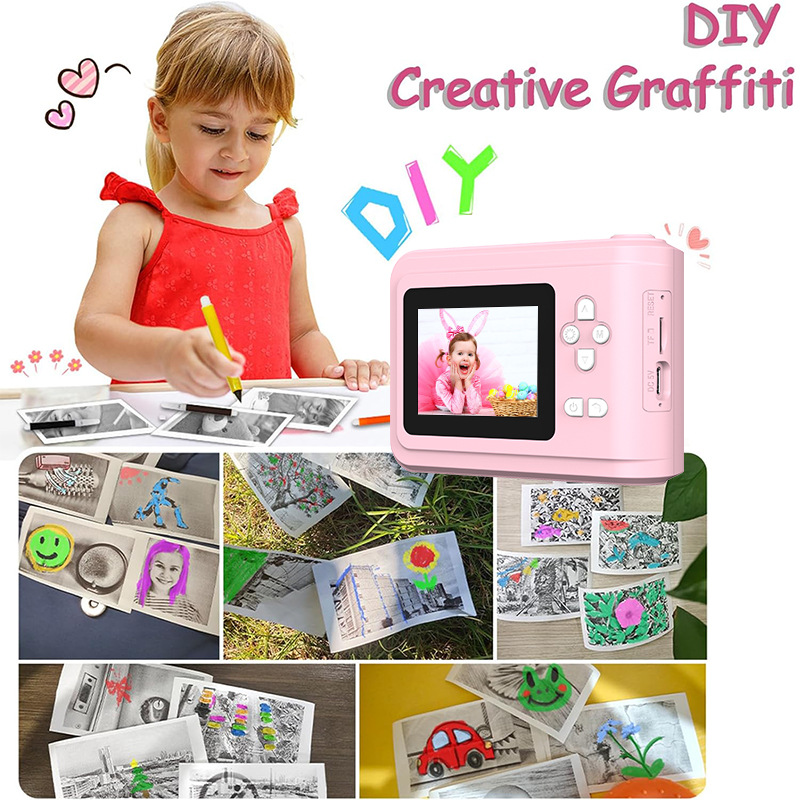 Cross-border Exclusive Supply of Instant Print Digital Cameras, Children's Mini Cameras, High-pixel Toy Mobile Phones, and Camer