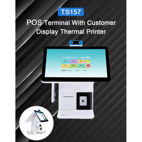 Windows 10 15.6 inch True Flat Touch Screen Desktop POS with Scanner and Thermal Printer