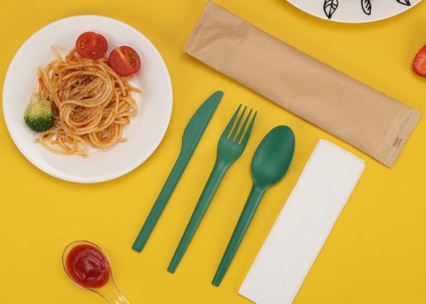 Disposable Biodegradable Single Use Compostable Utensil Cutlery Knife Fork Spoon