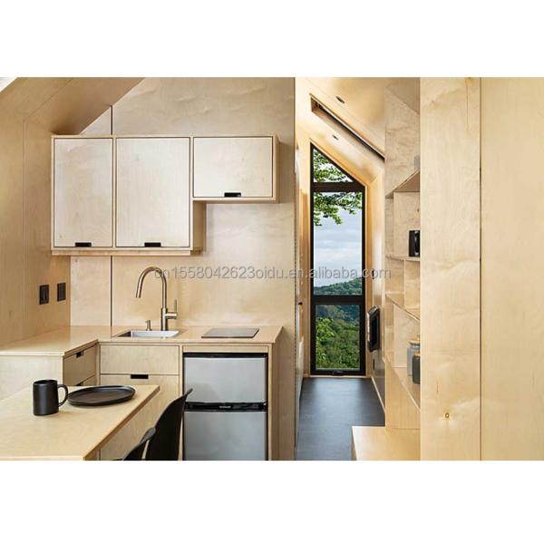 Modern Design Prefab House Wall 75mm Wave Sandwich Panel 20ft Foldable Container House on Wheels