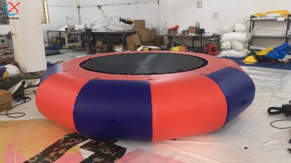 Supplier Inflatable Water Games Inflatable Water Floating TrampolineWith Pump