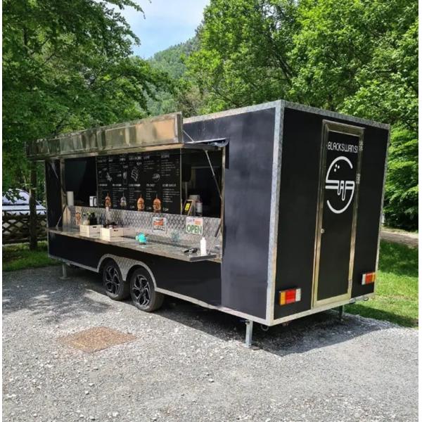 Towable Mobile Food Trailer Fully Equipped Food Vending Truck