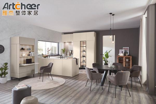 Armoires de cuisine en bois modulaires avec style ancien et haut de marbre de luxe tailles personnalisées