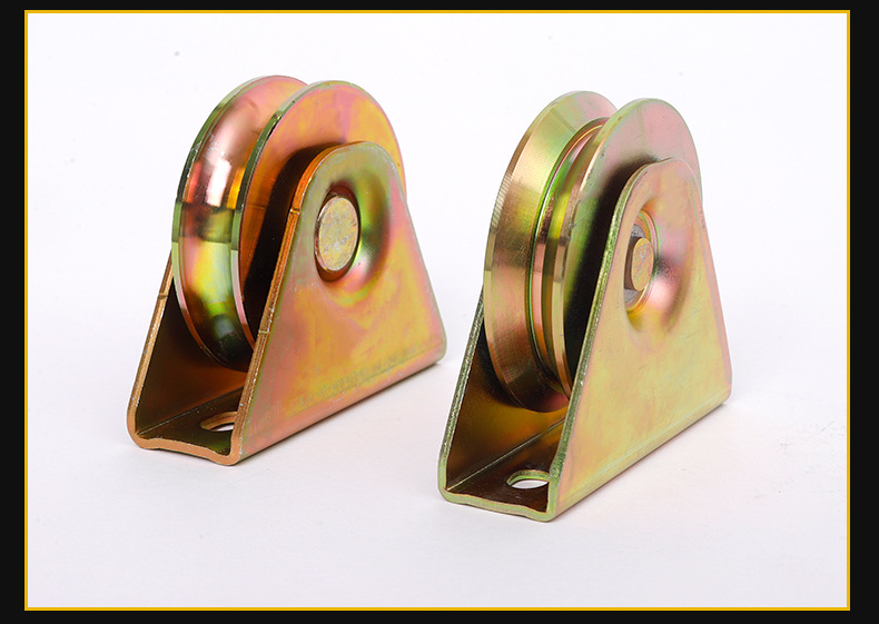 Xiongfeng XF-VU40 Color Steel V-Shaped Rail Wheel Sliding Door Thickened Support Strong Load Bearing Screw Installation Flexible