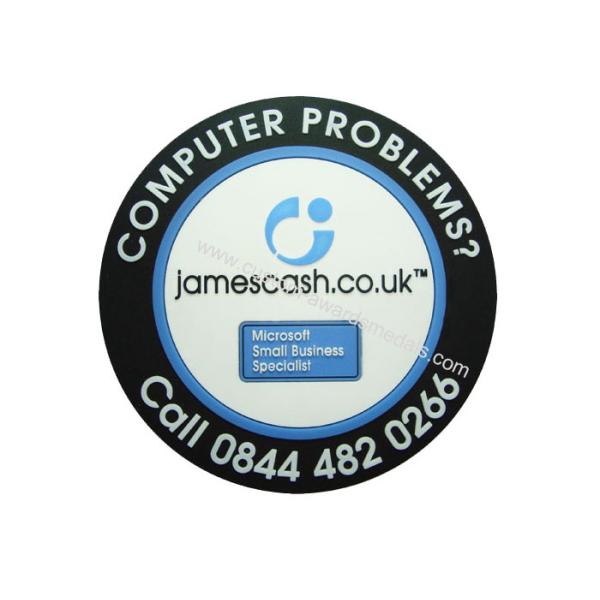 James Cash Pvc Coaster, Custom Drink Coasters For Home, Hotel