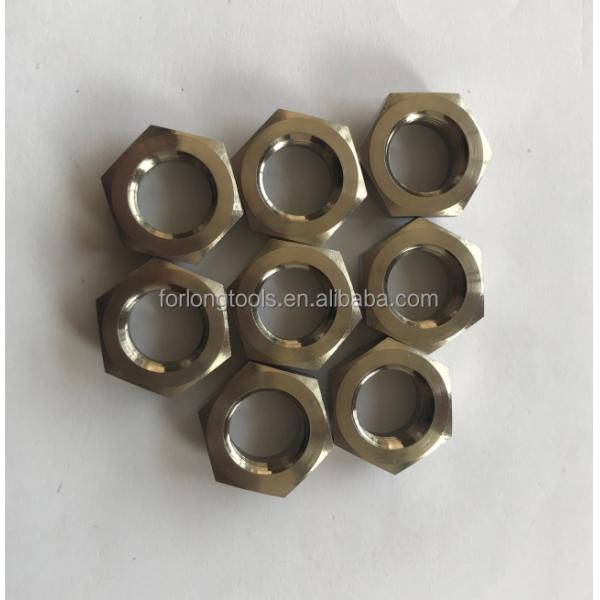 DIN Standard Natural Finish 1/2-20 Thin Nyloc Nut for Sprint Car Racing in Titanium Gr5 and Durability