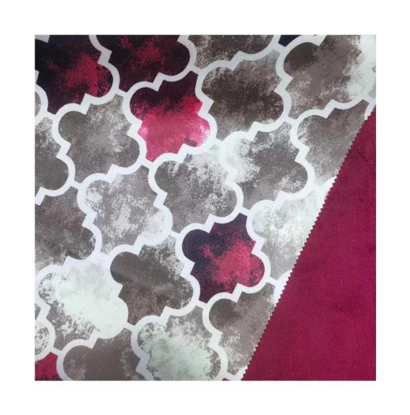 Upholstery Digital Print Fabric Wrinkle Resistant With Knitted Technics