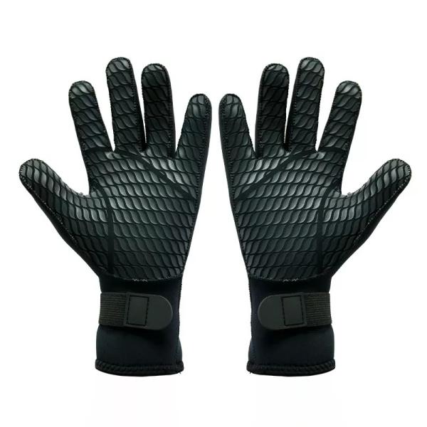 Black coating engineering industrial gloves