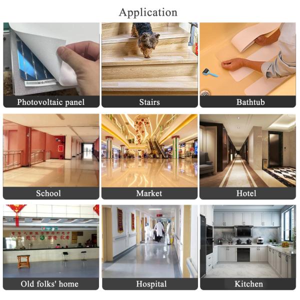 Водоустойчивый анти- прилипатель прокладок проступи PEVA лестницы выскальзывания для лестниц и ванн ливня