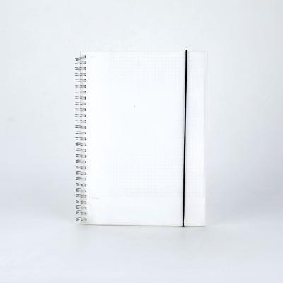 Logo personnalisé Papier de bureau étudiant en forme de spirale avec fermeture élastique