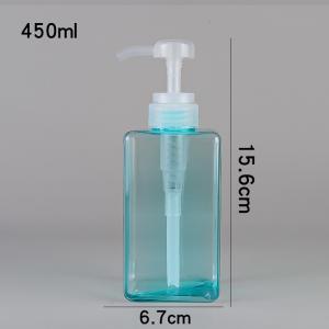 Green Plastic Shampoo Pump Bottles Refillable 8.4oz 15oz 21.5oz 450ml 650ml