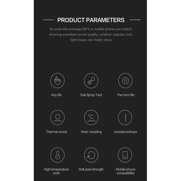 Universal Mobile Phone Wired In Ear Earphones With Mic Clear Calling Music