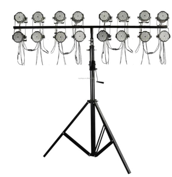 Professional Iron Material Light Stand with Double-layer Structure and 3M 4M Height for Stage Lighting