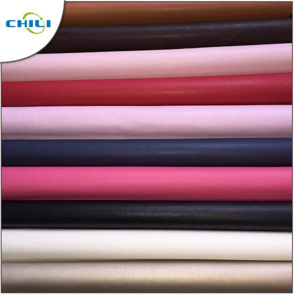 Shine Printed Faux Leather Fabric , Polyurethane Faux Leather For Women Bags