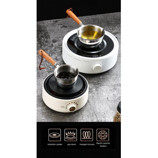 High Quality 304 Stainless Steel Measuring Cup Cooking Pot Sauce Scoop Heating Oil Pot