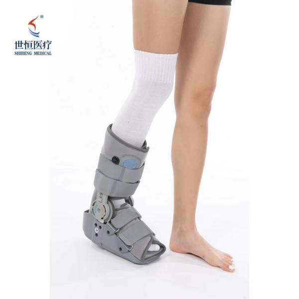 Orthopedic boots adjustable chuck and airbag grey/black color foot ankle support