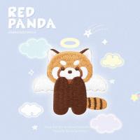 Embroidery-Style Raccoon Patches Perfect for Clothing Decoration Active Wear Fabric Material
