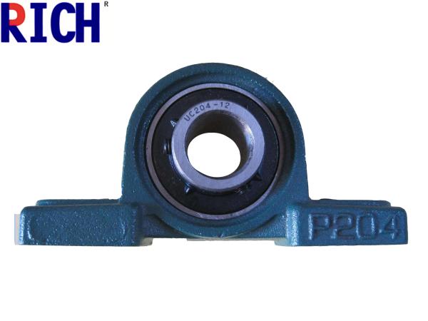 Single Row Pillow Ball Bearing , Tractor Locking Collar Bearing UCP205 Type