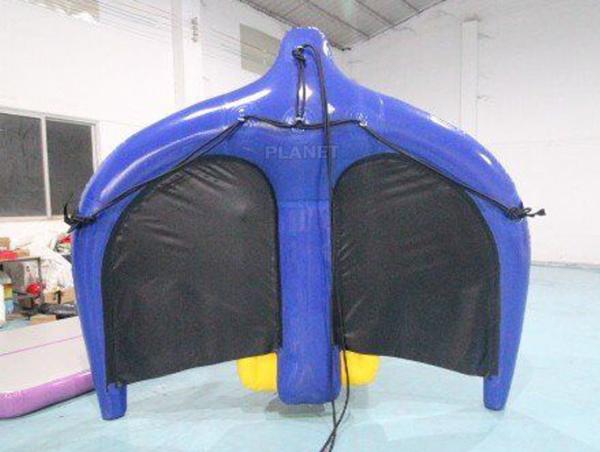 Manta inflável exterior dos esportes de água que voa o tubo dos peixes de voo do PVC de Ray para o mar