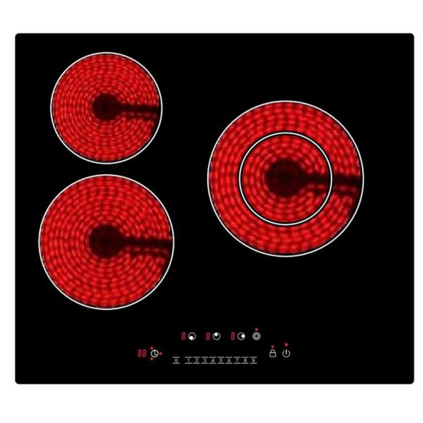 SAA Touch Control Kid Lock 5.2kW 3 Burner Ceramic Cooktop