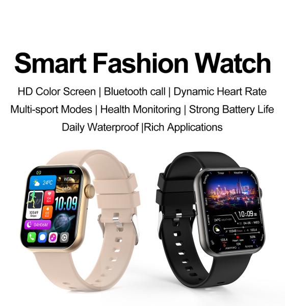 HW92 Homme d'affaires Smart Watch Reloj Intellectuel Pouls du cœur Smartwatch