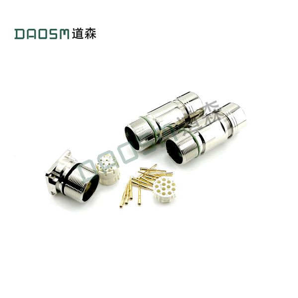 Circular Interface Panel Mount Connector With Gold Contact Plating Dependable