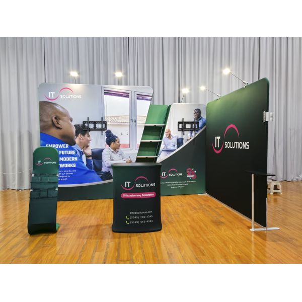 Portable 10x20 Trade Show Booth Reusable Fabric Expo Booth Backdrop