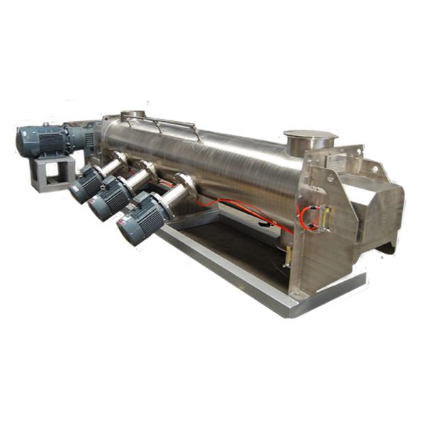 Custom Low Energy Consumption Continuous Paddle Mixer with Variable Speed and Safety Features for Various Industries