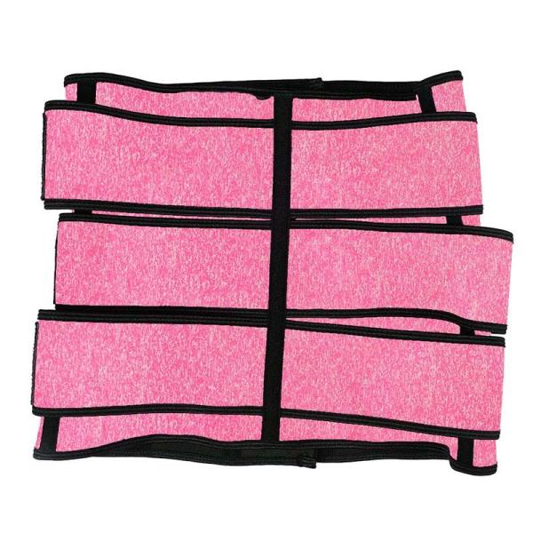 Pink Black Nylon Neoprene 4XL 5XL 3 Hook Waist Trainer With 3 Belts