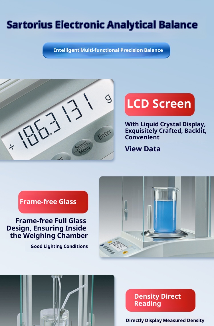 Electronic Analytical Balance BSA124S & Mettler LA84E/A 0.0001G Accuracy Manual Calibration Laboratory Balance