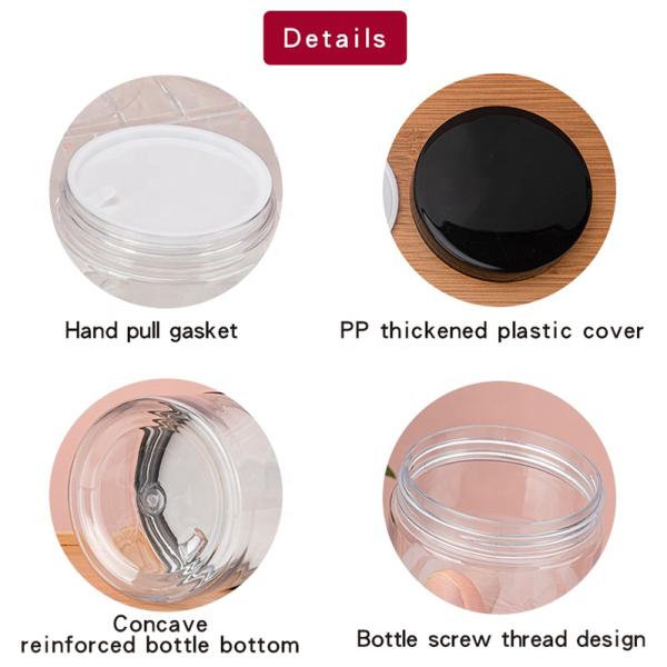 Facial Mask Eye Cream Plastic Cosmetic Jars 150ML 200ML 250ML