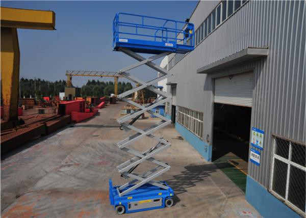 AC Driven System Hydraulic Scissor Lift For Aerial Maintain Low Noise No Emission
