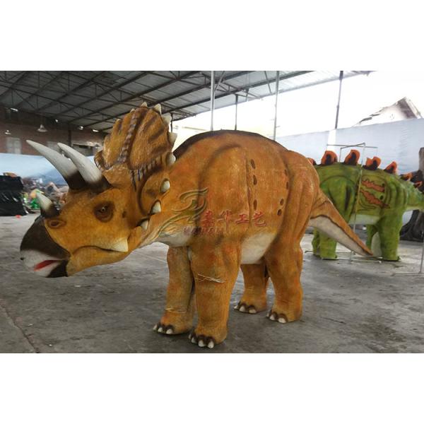 Yellow Hideen Leg Realistic Dinosaur Costume To Perform In Africa Market