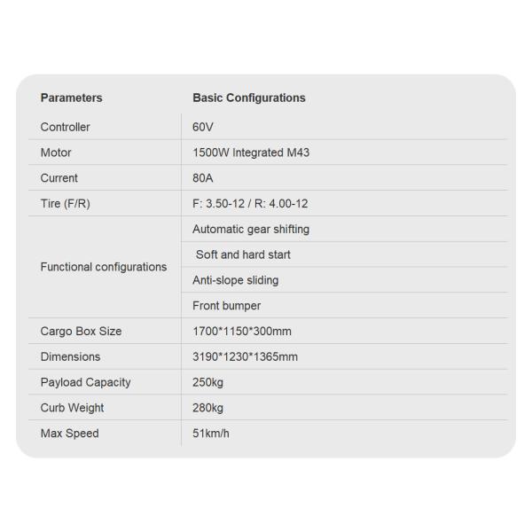 Three-Wheeled Motorcycles Cargo Trucks E Tricycles / Heavy Duty Electric Powered Trikes