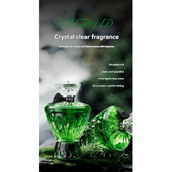 Custom Green Vase Perfume Fresh and Lasting Eau de Toilette for Women's Body Perfume