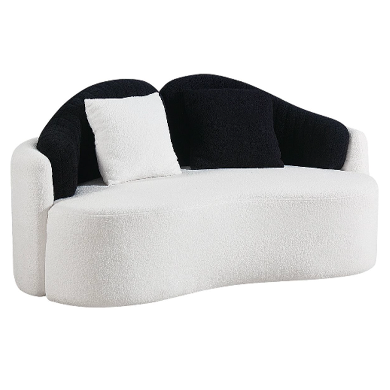 Creative Curved Sofa Set Modern Eco-Friendly Fabric for Villa School Living Room Bedroom Leisure Furniture Comfortable Sponge
