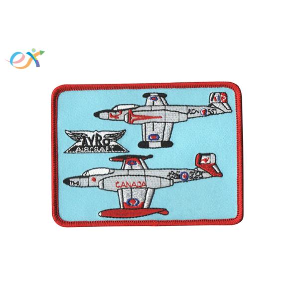 Event Theme Embroidery Badges Aeroplane Aircraft Embroidery Clothing Patches